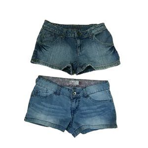 Sz‎ 3 denim jean low rise short shorts